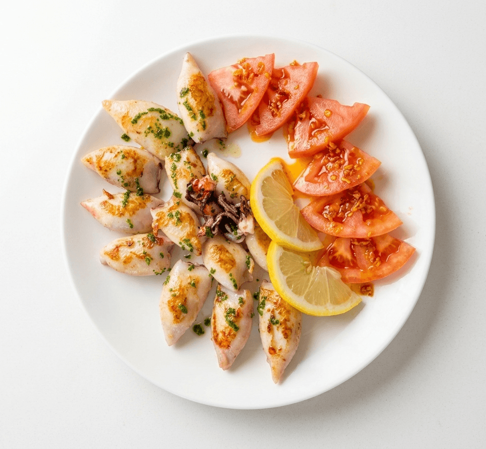 Calamares a la plancha en El Pozo